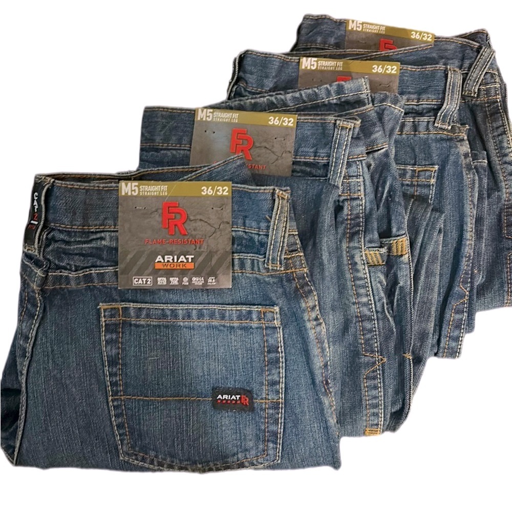 Ariat M5, Straight Fit, Straight Leg, FR Work Jeans
